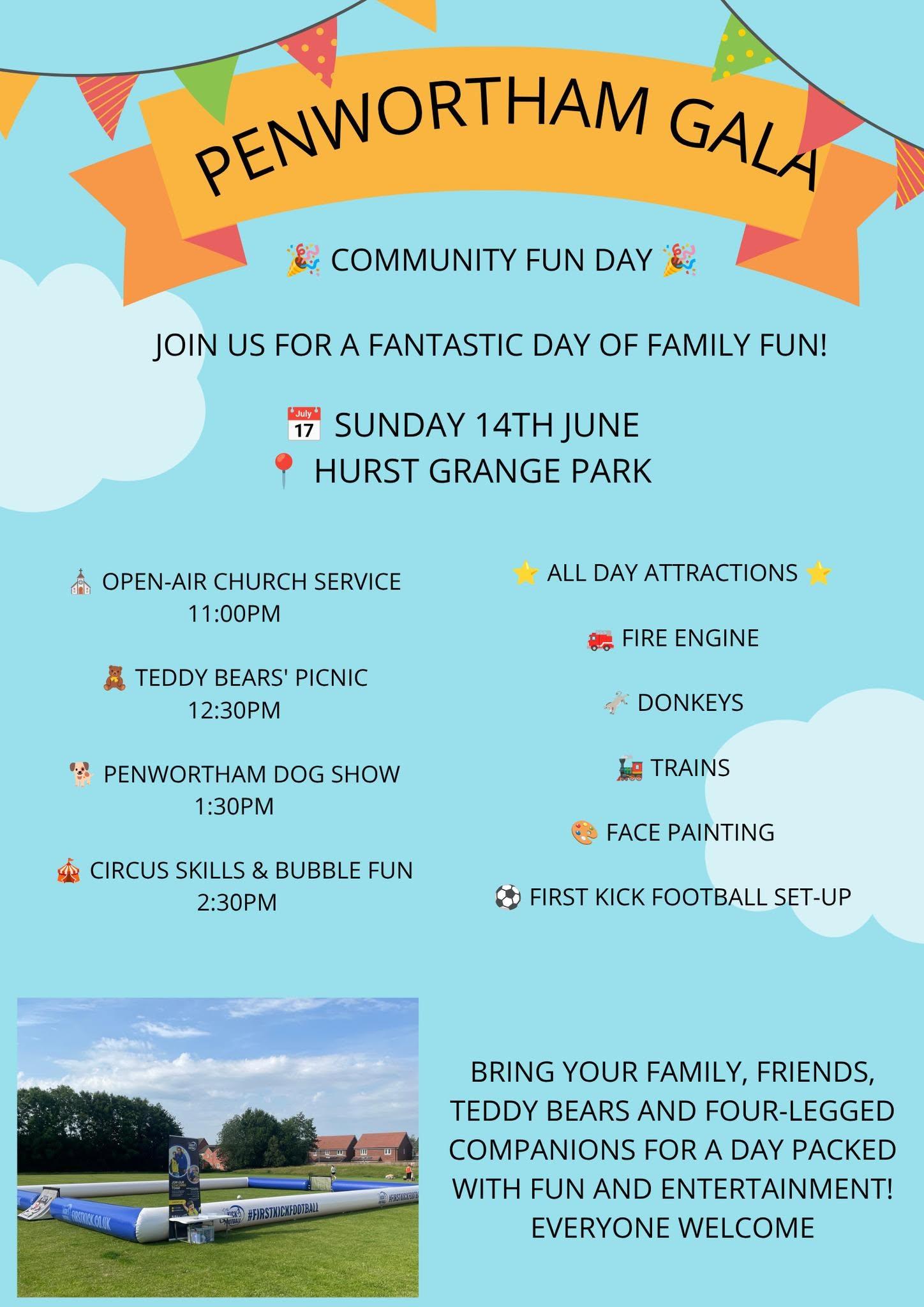 Penwortham Gala 2026 - Sunday line up